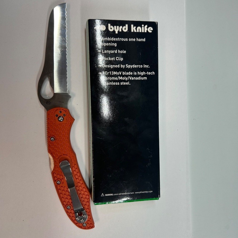 Byrd By Spyderco Cara Cara 2 Folding Knife 3.75" 8Cr13MoV Stainless Blade FRN - Picture 2 of 2